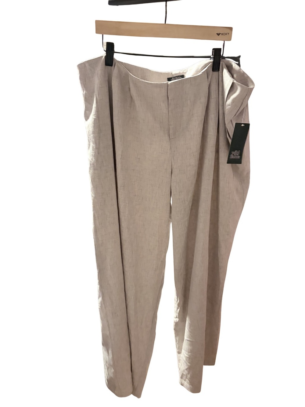 NWT 16 wild fable Grayish Beige Wide-Leg Trousers, Flat Front
